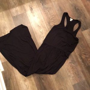 J. Crew Black Racerback Maxi